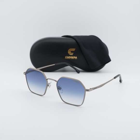 CARRERA 334/S 0R81 08 Geometric Sunglasses - Ruthenium/Blue Gradient - Picture 8 of 11